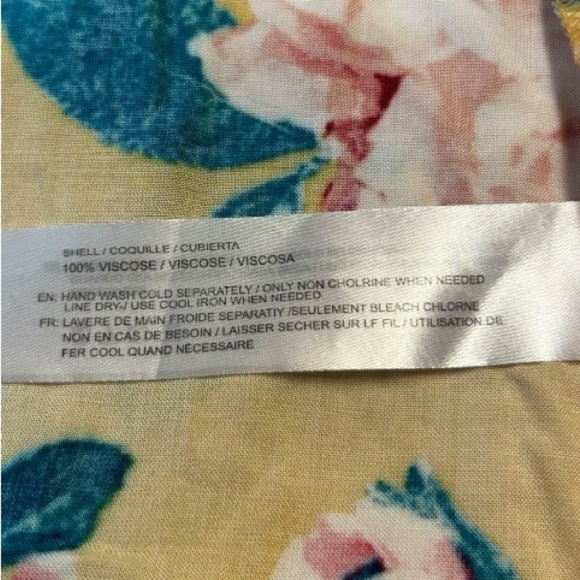 Band of Gypsies Maxi Dress Size 8 New Floral Off-Shoulder Yellow, Pink Dress - Picture 12 of 14